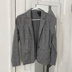 Cute gray and black blazer, very soft and comfortable, size S, never worn